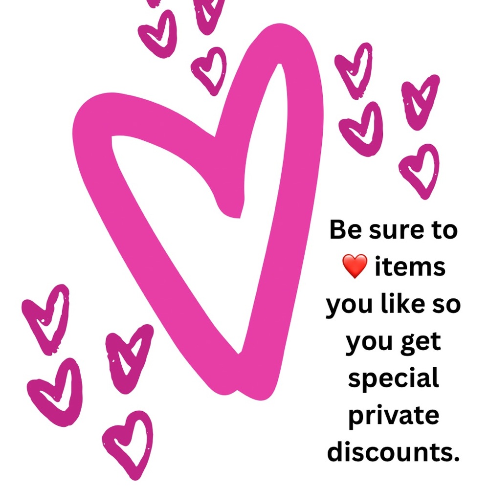 Pink Heart Like items you like to get discounts.